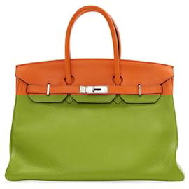 Hermès-Hermès Orange Togo Birkin Retourne 35-Orange