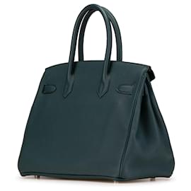 Hermès-Hermès Green Togo Birkin Retourne 30-Green,Dark green