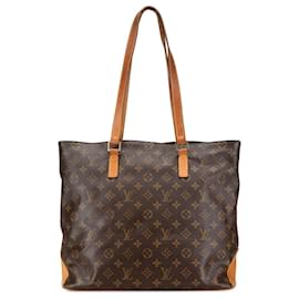 Louis Vuitton-Louis Vuitton Brown Monogram Cabas Mezzo-Brown