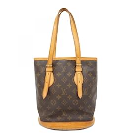 Louis Vuitton-Louis Vuitton Monogram Bucket PM Tote Bag-Brown
