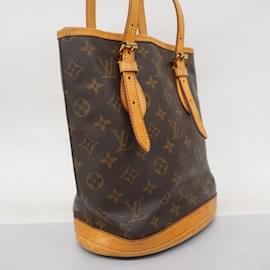 Louis Vuitton-Louis Vuitton Monogram Bucket PM Tote Bag-Brown