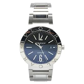 Bulgari-Bvlgari BB42SS Automatic Black Dial Stainless Steel Men's Watch-Other