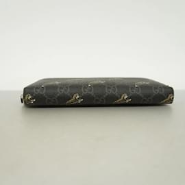 Gucci-Gucci Long Wallet GG Supreme Tiger-Black