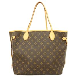 Louis Vuitton-Louis Vuitton Monogram Neverfull MM Tote Bag-Brown