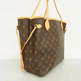 Louis Vuitton-Louis Vuitton Monogram Neverfull MM Tote Bag-Brown