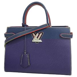 Louis Vuitton-Louis Vuitton Epi Twist Tote Handbag-Blue