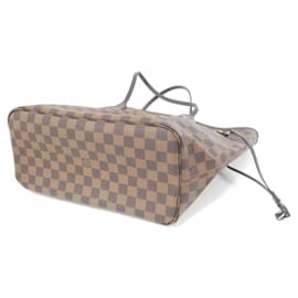Louis Vuitton-Bolsa Louis Vuitton Damier Neverfull MM-Rosa,Damier ebene