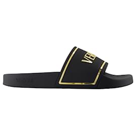 Versace-Sandals - Versace - Synthetic - Black-Black