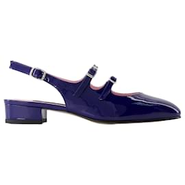 Autre Marque-Peche Sandals - Carel - Leather - Blue-Blue