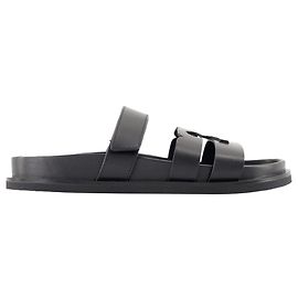 Ines Sport Sandals - Tory Burch - Leather - Black Black