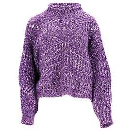 Suéter de gola alta Isabel Marant Jarren em mohair roxo Roxo