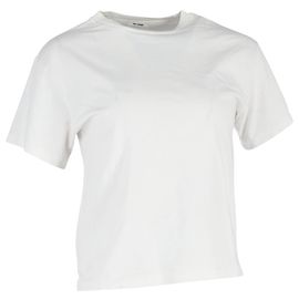 Camiseta de cuello redondo Re/Done en algodón blanco Blanco Crudo