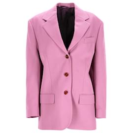 Acne Studios Oversized Suit Jacket in Pink Polyester Pink