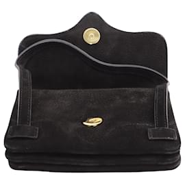 Jacquemus-Jacquemus Le Sac Minho Nubuck Mini Bag in Black Suede-Black