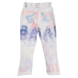 Balmain- Balmain Tie-Dye Straight-Leg Jeans in Multicolor Cotton -Multiple colors