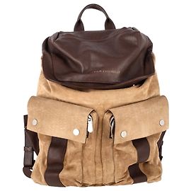 Brunello Cucinelli Vacheta Multi-Pocket Backpack in Brown Suede Brown Red