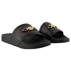 Versace-Sandals - Versace - Leather - Black-Black