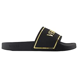 Versace-Sandals - Versace - Synthetic - Black-Black