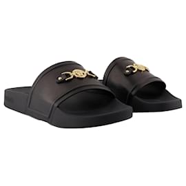 Versace-Sandals - Versace - Leather - Black-Black