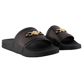 Versace-Sandals - Versace - Leather - Black-Black