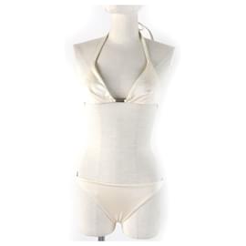 Fendi-Fendi Nylon Polyurethane Swimwear Set-Beige
