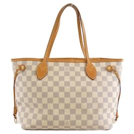 Louis Vuitton-Bolsa Louis Vuitton Damier Azur Neverfull PM-Azul,Outro