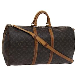 Louis Vuitton-Louis Vuitton Keepall Bandouliere 55-Brown