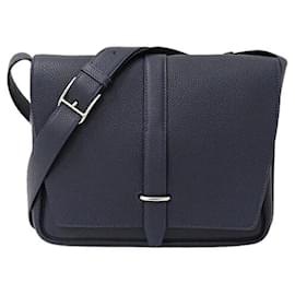 Hermès-Hermes Men's Shoulder Bag in Blue Nuit-Blue