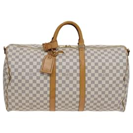 Louis Vuitton-Louis Vuitton Keepall Bandouliere 55-White