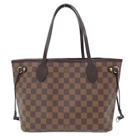 Louis Vuitton-Bolsa Louis Vuitton Damier Neverfull PM-Damier ebene