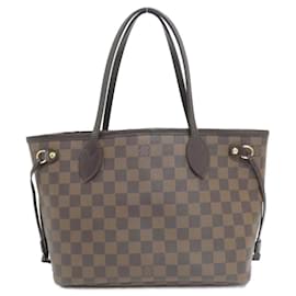 Louis Vuitton-Bolsa Louis Vuitton Damier Neverfull PM-Damier ebene