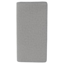 Louis Vuitton-Louis Vuitton Taiga Portefeuille Brazza Wallet-Blue