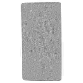 Louis Vuitton-Louis Vuitton Taiga Portefeuille Brazza Wallet-Blue
