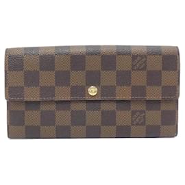 Louis Vuitton-Louis Vuitton Damier Portefeuille Sarah N61734 Wallet-Damier ebene