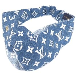 Louis Vuitton-Louis Vuitton Denim Headband M77470-Other