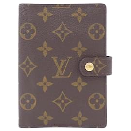 Louis Vuitton-Louis Vuitton Monogram Agenda PM Organizer-Brown,Monogram