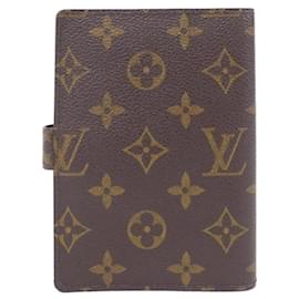Louis Vuitton-Louis Vuitton Monogram Agenda PM Organizer-Brown,Monogram