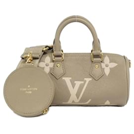Louis Vuitton-Louis Vuitton Bicolor Monogram Empreinte Papillon BB M46031 Shoulder Bag-Grey