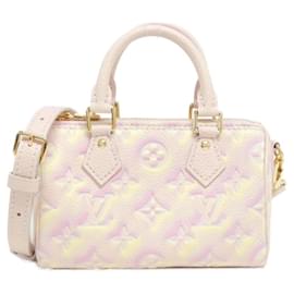Louis Vuitton-Louis Vuitton Monogram Empreinte Nano Speedy Boston Bag-Pink