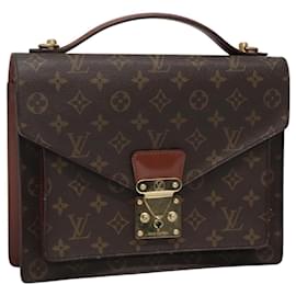 Louis Vuitton-LOUIS VUITTON Monogram Monceau 28 Hand Bag M51185 LV Auth bs22581-Monogram