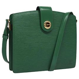 LOUIS VUITTON Sac à épaule Capuchin Epi Vert M52344 LV Auth BA232 Vert