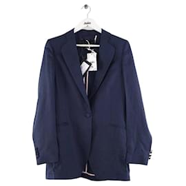Autre Marque-Linen blazer-Blue