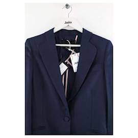 Autre Marque-Linen blazer-Blue