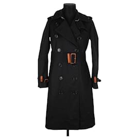Burberry-Cotton trench coat-Black