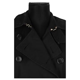 Burberry-Cotton trench coat-Black