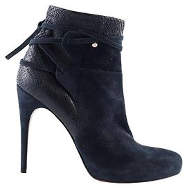 Cesare Paciotti Blue leather heels Blue