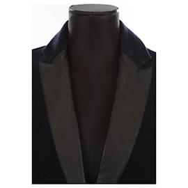 Sandro-Wool coat-Navy blue
