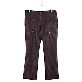 Barbara Bui-Slim leather pants-Purple