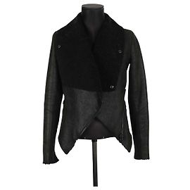 Hôtel Particulier Leather coat Black