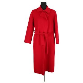 Tara Jarmon Red wool coat Red
